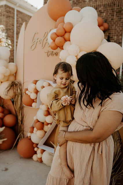 Boho blushy second birthday drive through party Inspiration