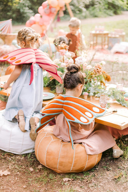 Magical fall fairytale birthday party in the forest