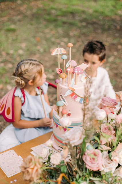 Magical fall fairytale birthday party in the forest