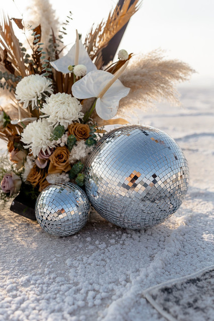 disco balls wedding
