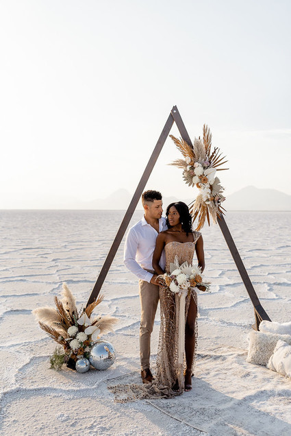 Anniversary shoot in the Salt Flats of Utah