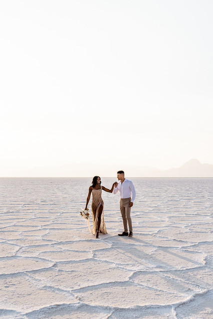 Anniversary shoot in the Salt Flats of Utah