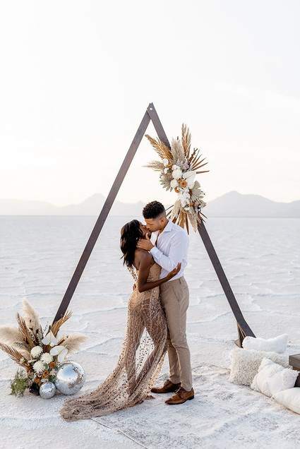 Anniversary shoot in the Salt Flats of Utah
