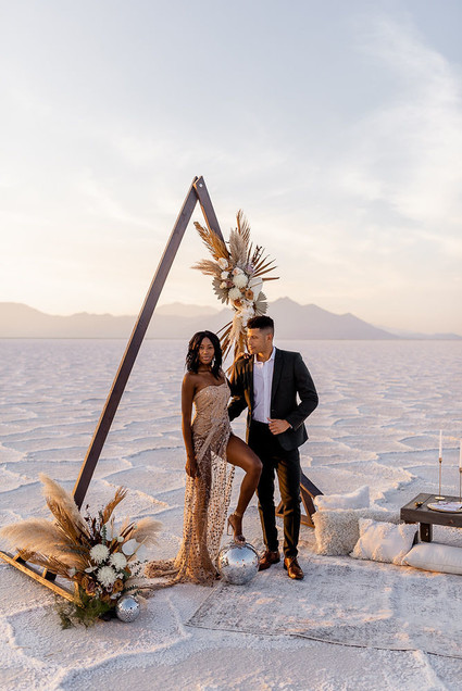 Anniversary shoot in the Salt Flats of Utah