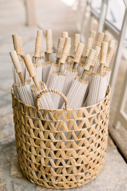 Palm Springs wedding umbrellas