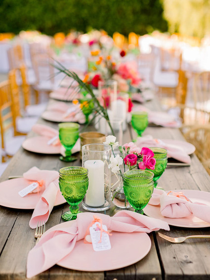 Palm Springs wedding table