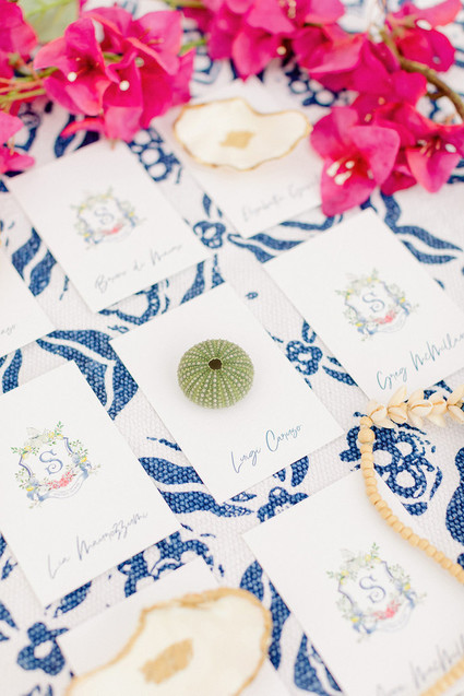 sailboat wedding escort cards