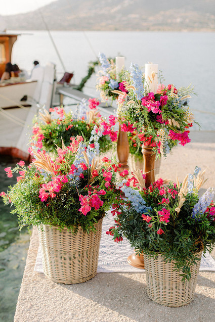sailboat wedding flowers Inspiration