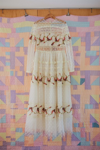 handmade bridal gown