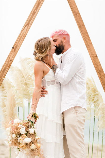 California beach wedding