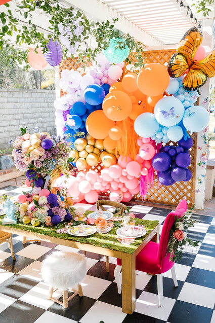 Alice in Wonderland kid birthday party Inspiration