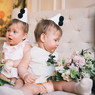 Floral twin 1st birthday party