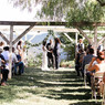 Rustic California garden wedding