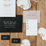 black and white wedding