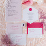 pink wedding invitations