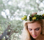 Woodland-inspired bridal brunch