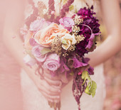 Peach and Plum Wedding Inspiraiton