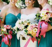 Bright, colorful Colorado wedding