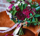 Fall berry color wedding inspiration